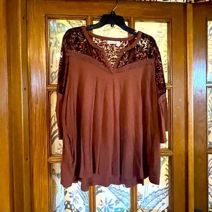 LOGO Lavish Medium Dark Terra Cotta Color POCKETS!
